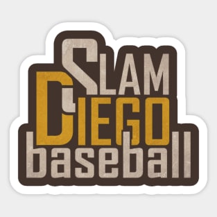 slam diego baseball Sticker